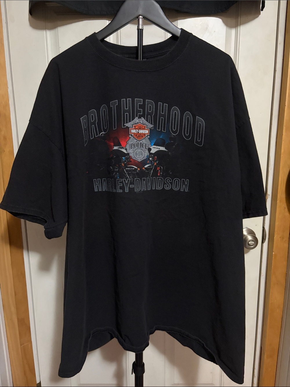 Harley Davidson Police Tribute Brotherhood Palatine Illinois Double Graphic
